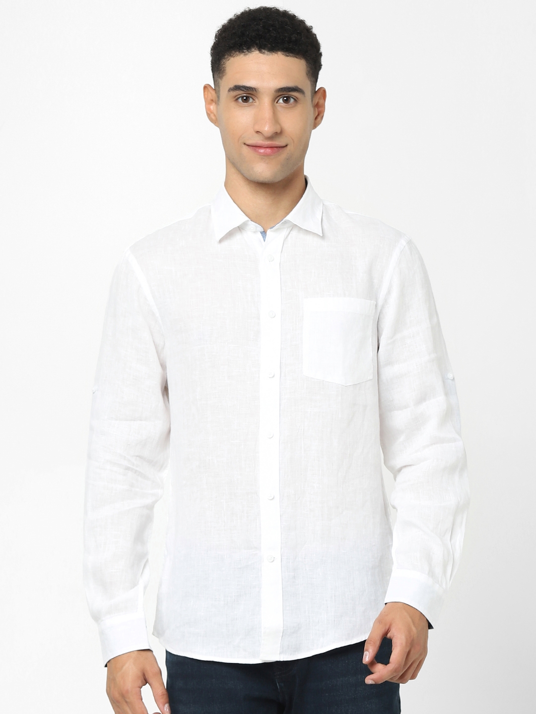 celio |  White Solid Regular Fit Shirt