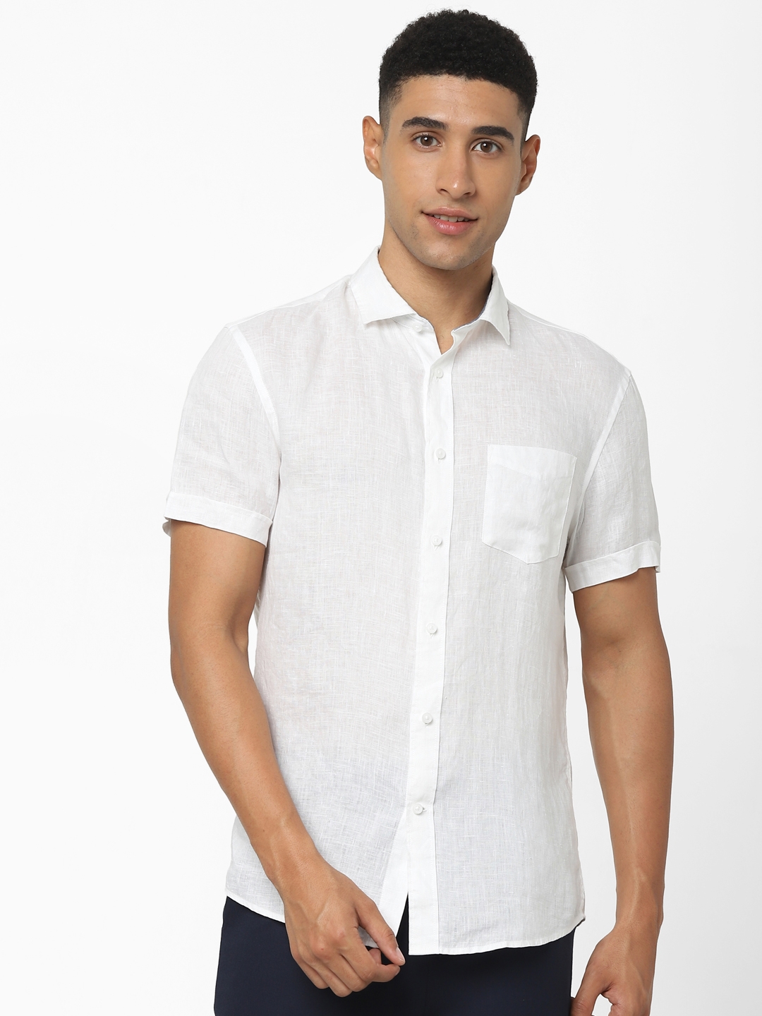 celio |  White Solid Regular Fit Shirt