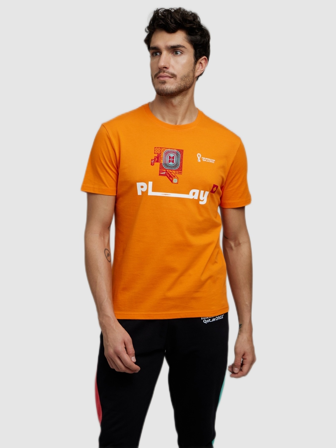celio | Celio Men's FIFA Orange Graphic T-shirt