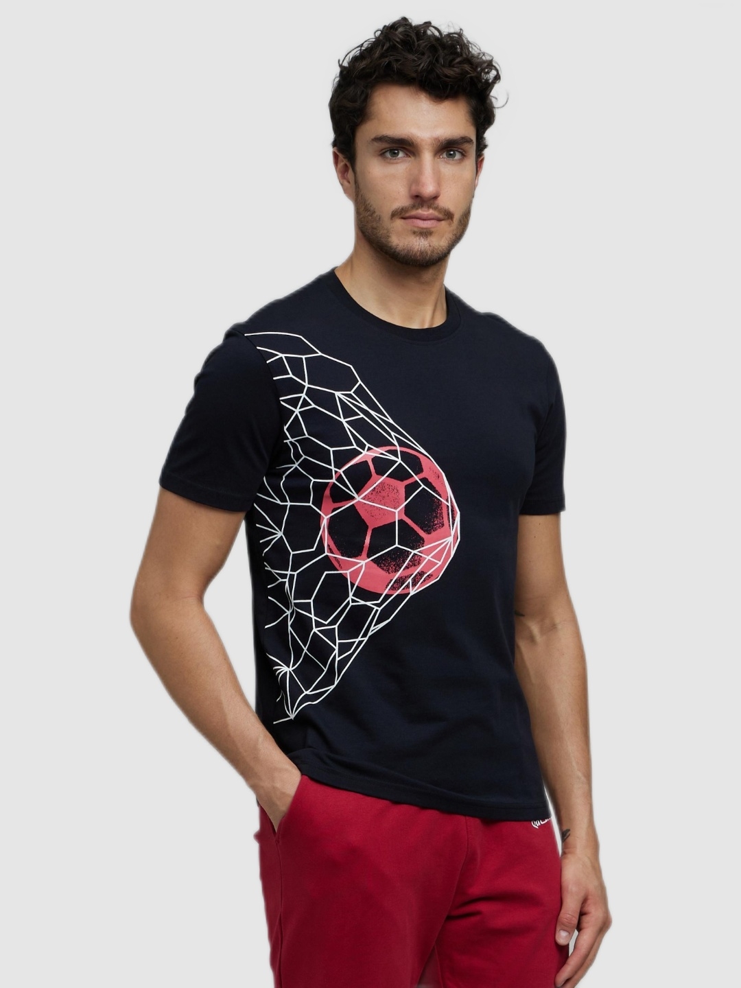 celio | Celio Men's FIFA Black Graphic T-shirt