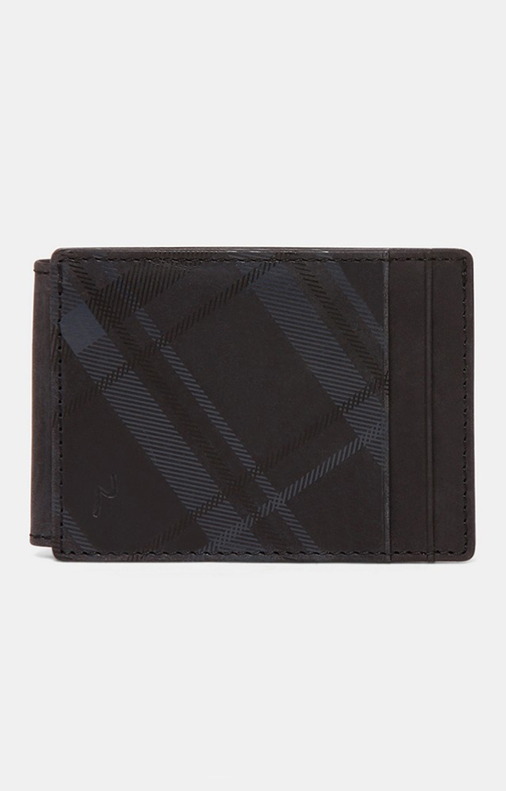 spykar | Spykar Men Black Leather Wallet