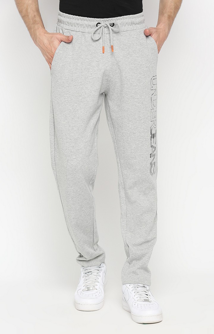 spykar | Men's Grey Cotton Trackpants