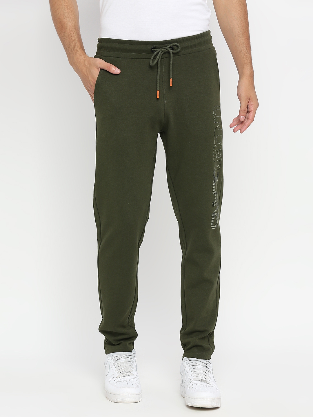 Spykar | Underjeans by Spykar Men Knitted Rifle Green Cotton Pyjama