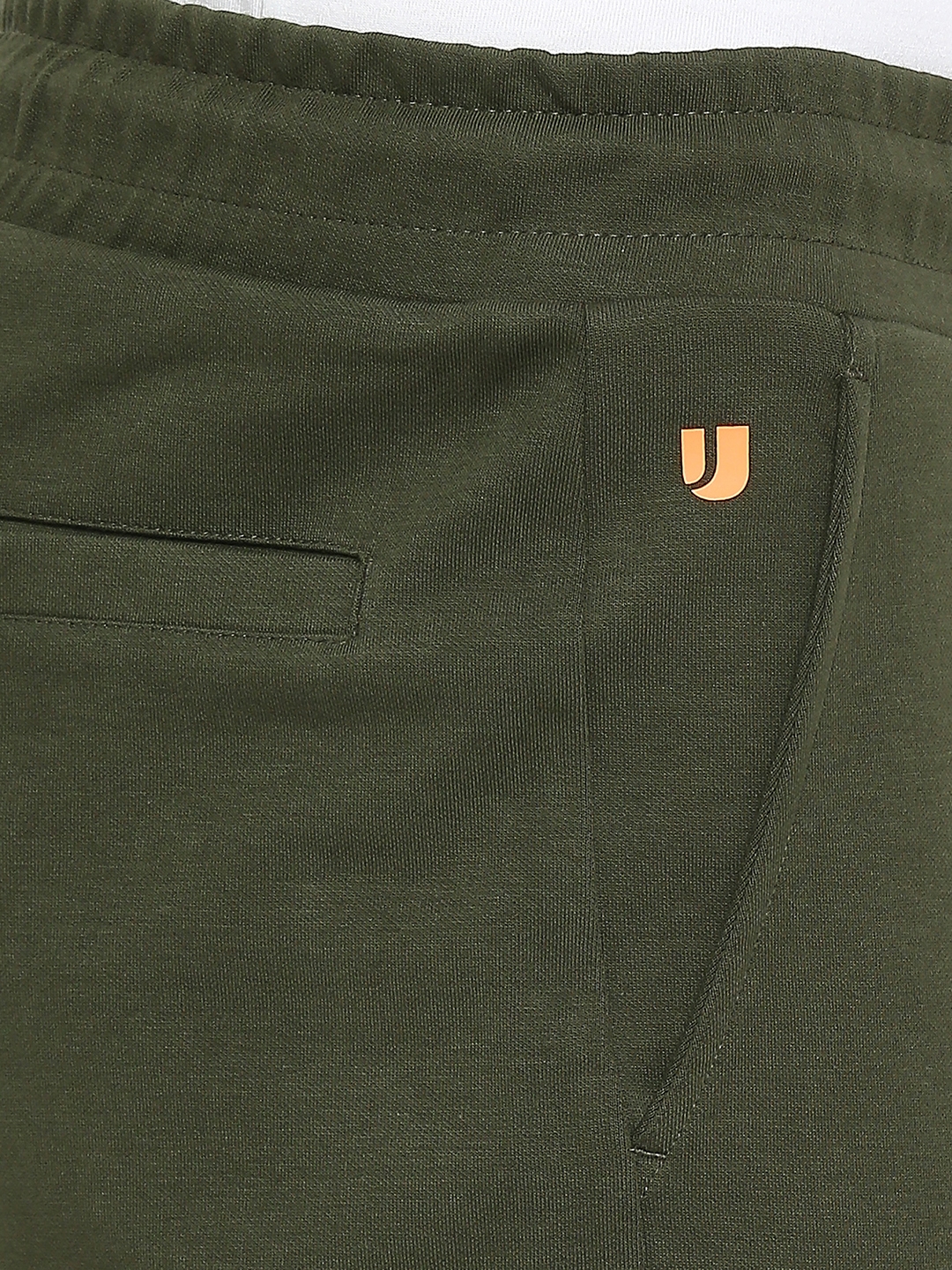 Underjeans by Spykar Men Knitted Rifle Green Cotton Pyjama
