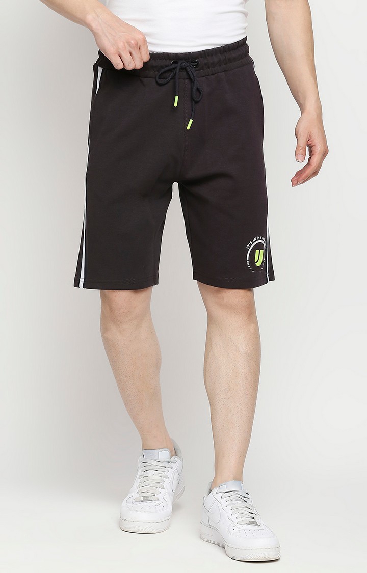 spykar | Men's Grey Cotton Shorts