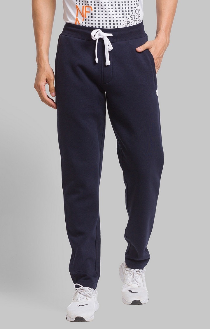 PARX | PARX Regular Fit Blue Trackpant For Men