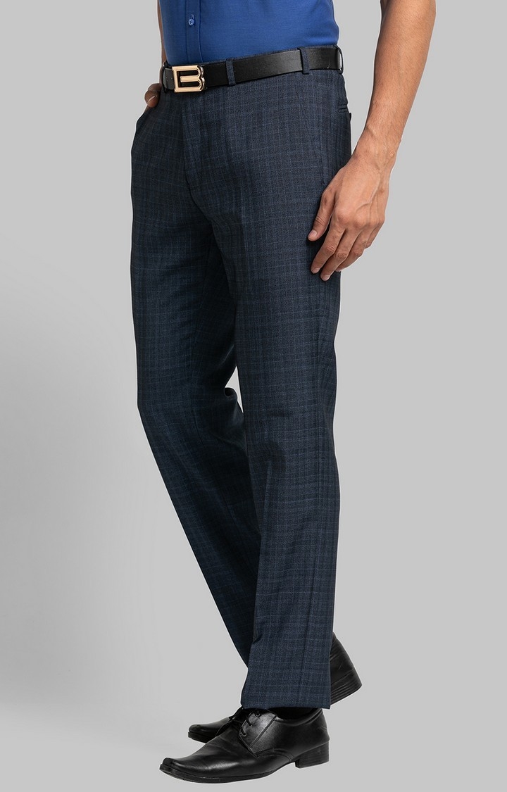 Raymond Slim Fit Blue Formal Trouser For Men