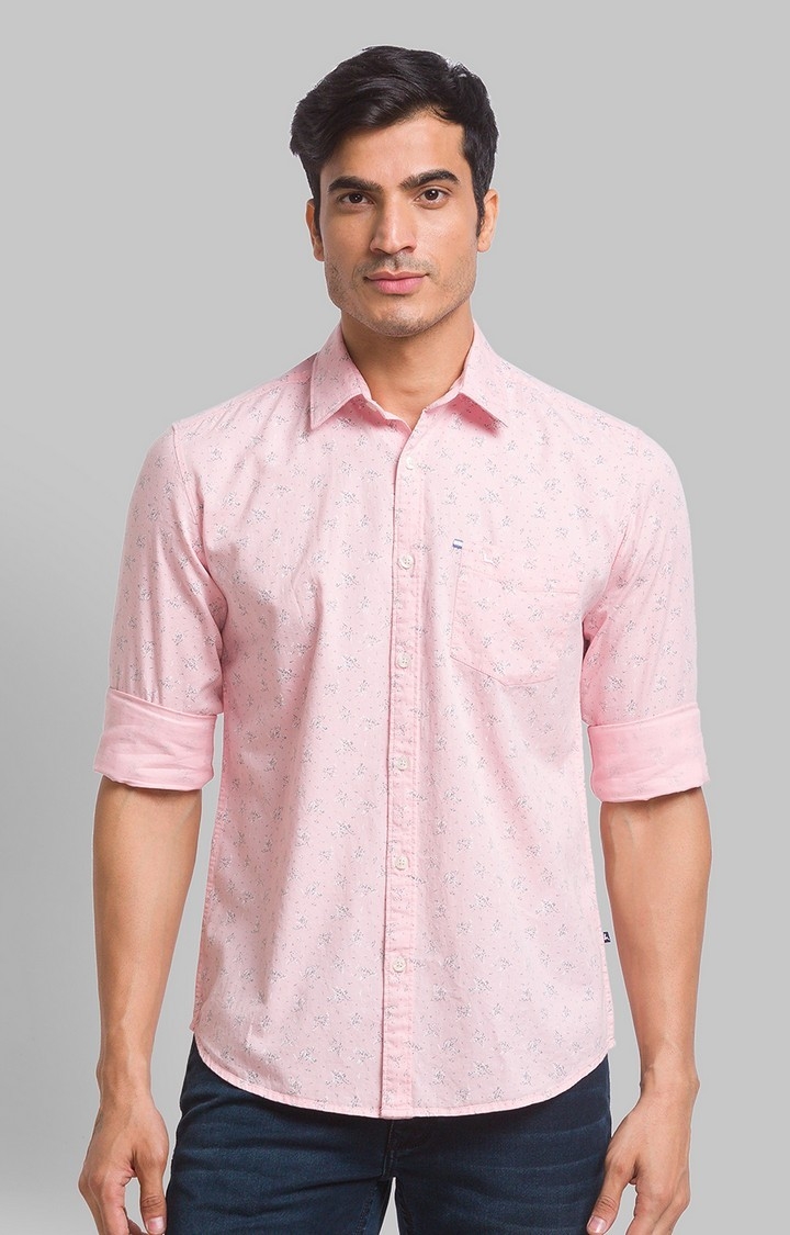 PARX | PARX Red Print Slim Fit Casual Shirts For Men