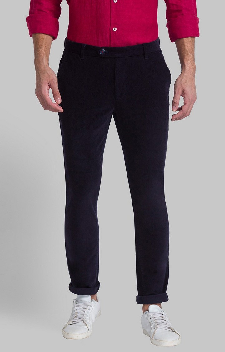 Raymond Slim Fit Blue Casual Pant For Men