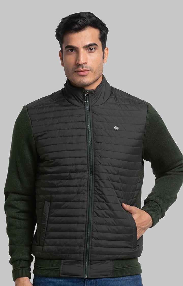 Raymond | Raymond Contemporary Fit Green Activewear Jackets For Men