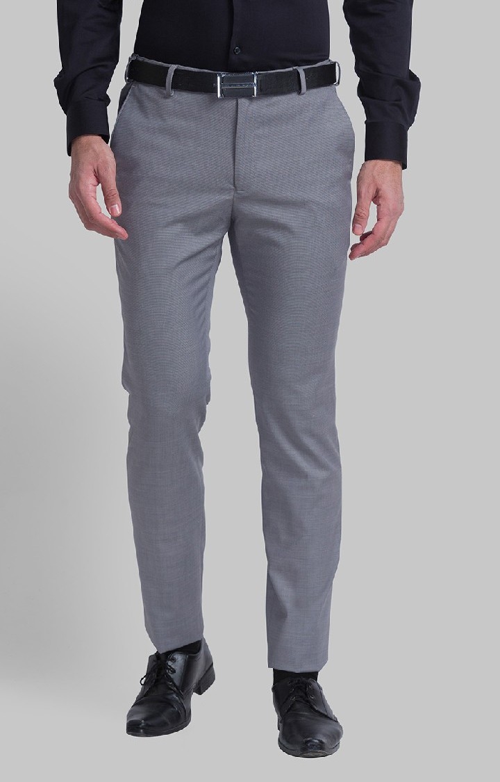 Raymond | Raymond Slim Fit Grey Formal Trouser For Men