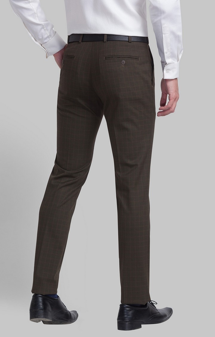 Raymond Slim Fit Brown Formal Trouser For Men