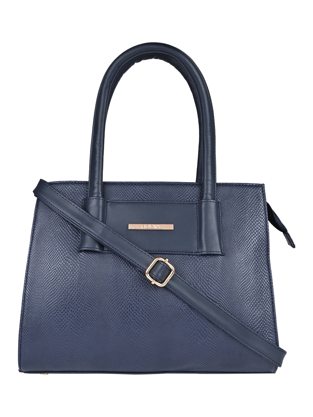 Rocia By Regal Blue Women Textured Print Handbag