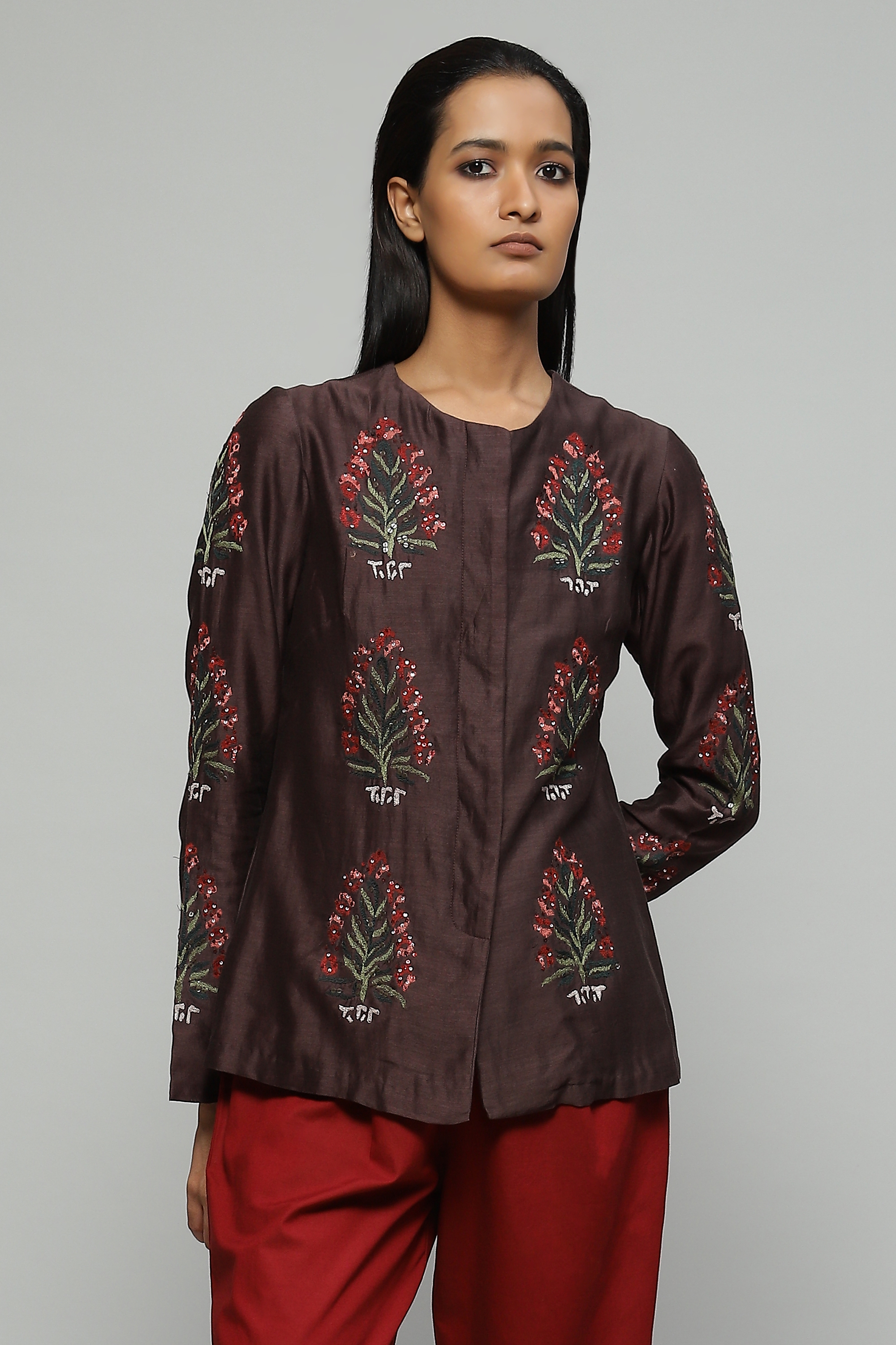 ABRAHAM AND THAKORE | Embroidered And Sequinned Top
