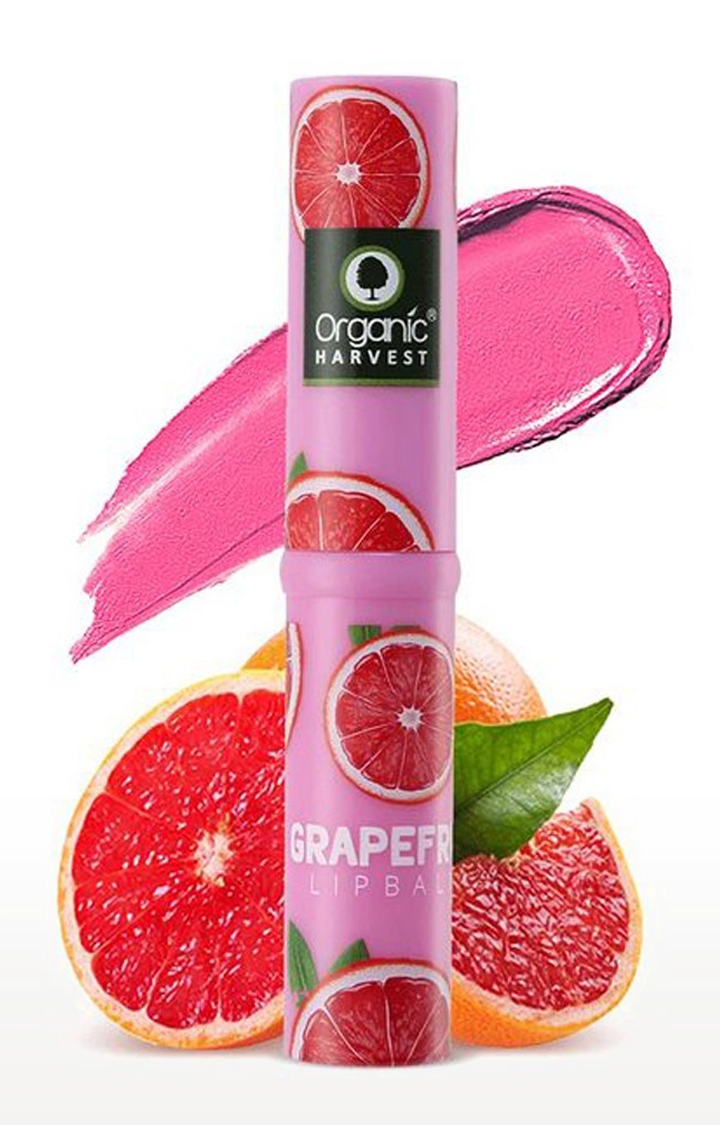 Organic Harvest Grapefruit Lip Balm with Mango Butter for Dry and Chapped Lips, 3gm