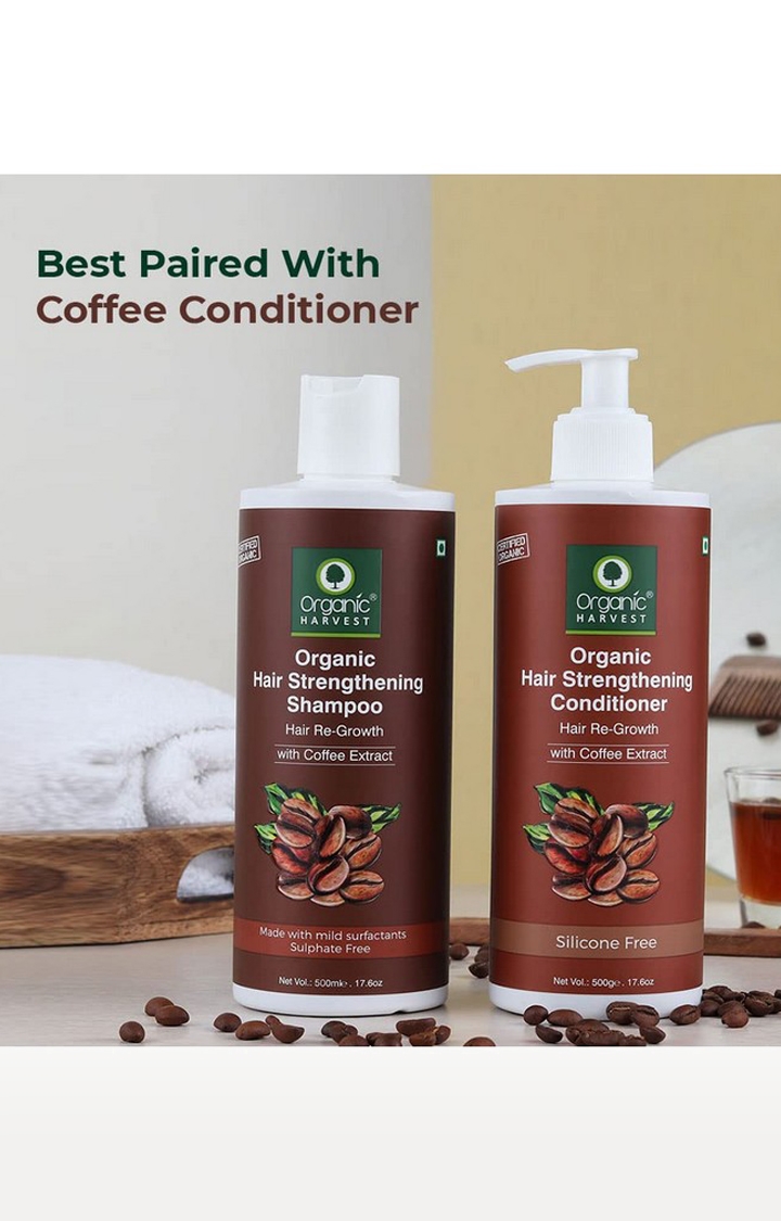 Organic Harvest Coffee Conditioner for Hair Fall Control & Hair Growth,  Coffee to Gain Strength in