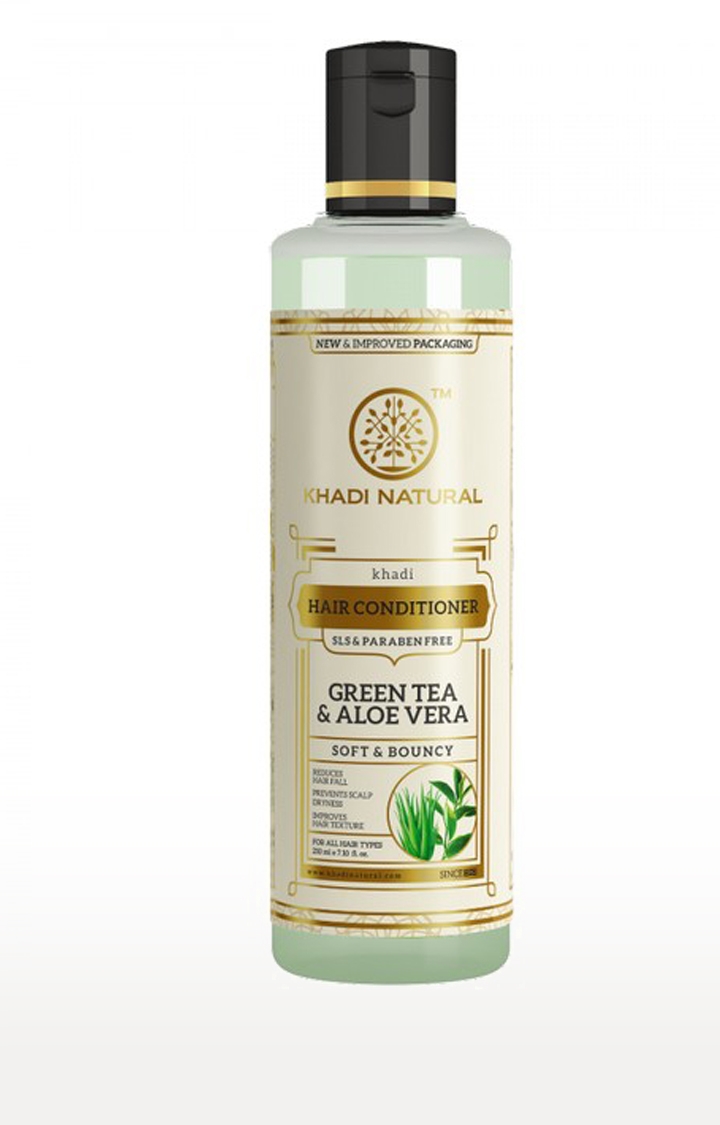 Khadi Natural | Khadi Natural Green Tea Aloevera Hair Conditioner Sls and Paraben Free 