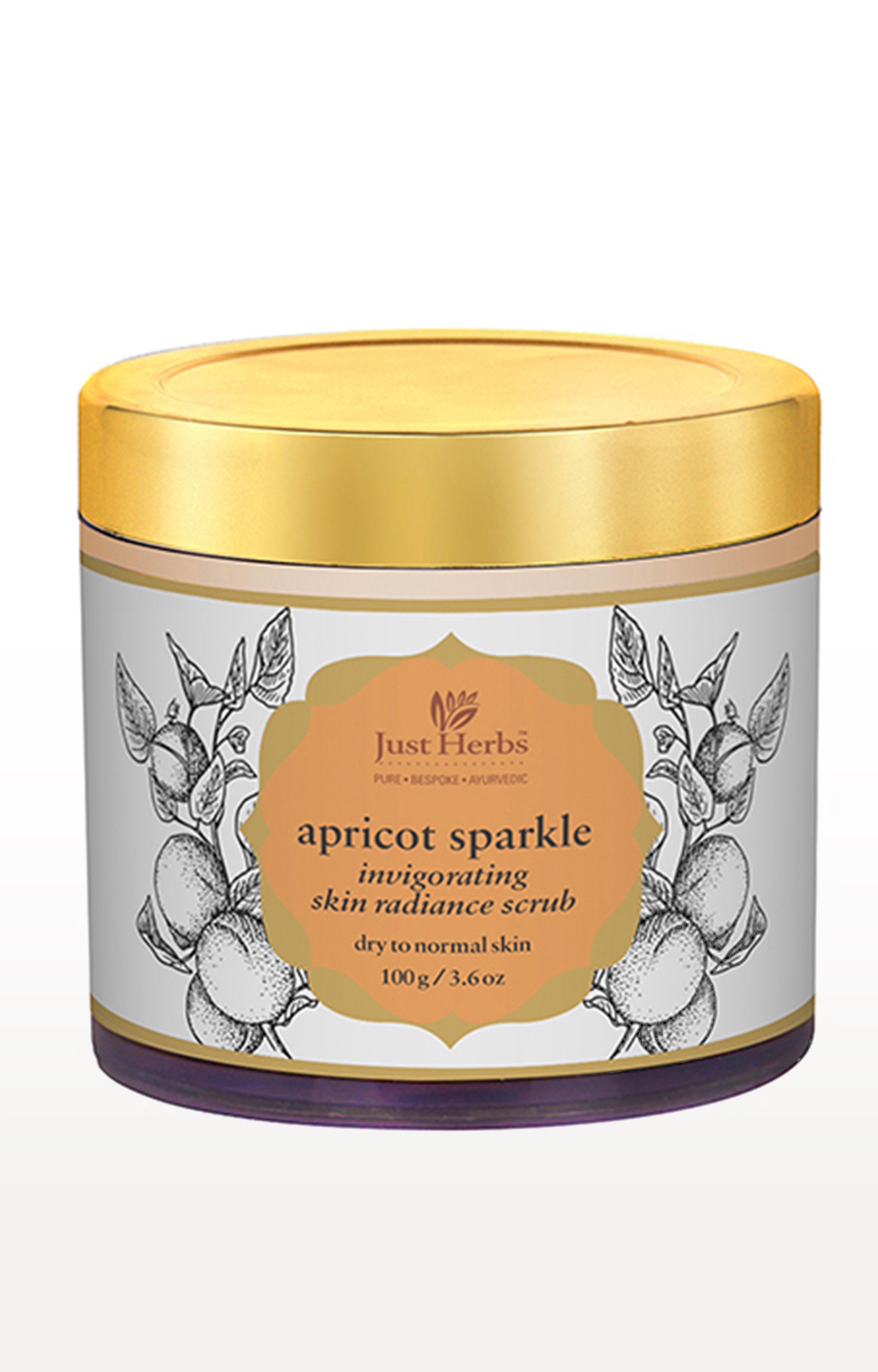 Just Herbs | Apricot Sparkle Invigorating Skin Radiance Scrub