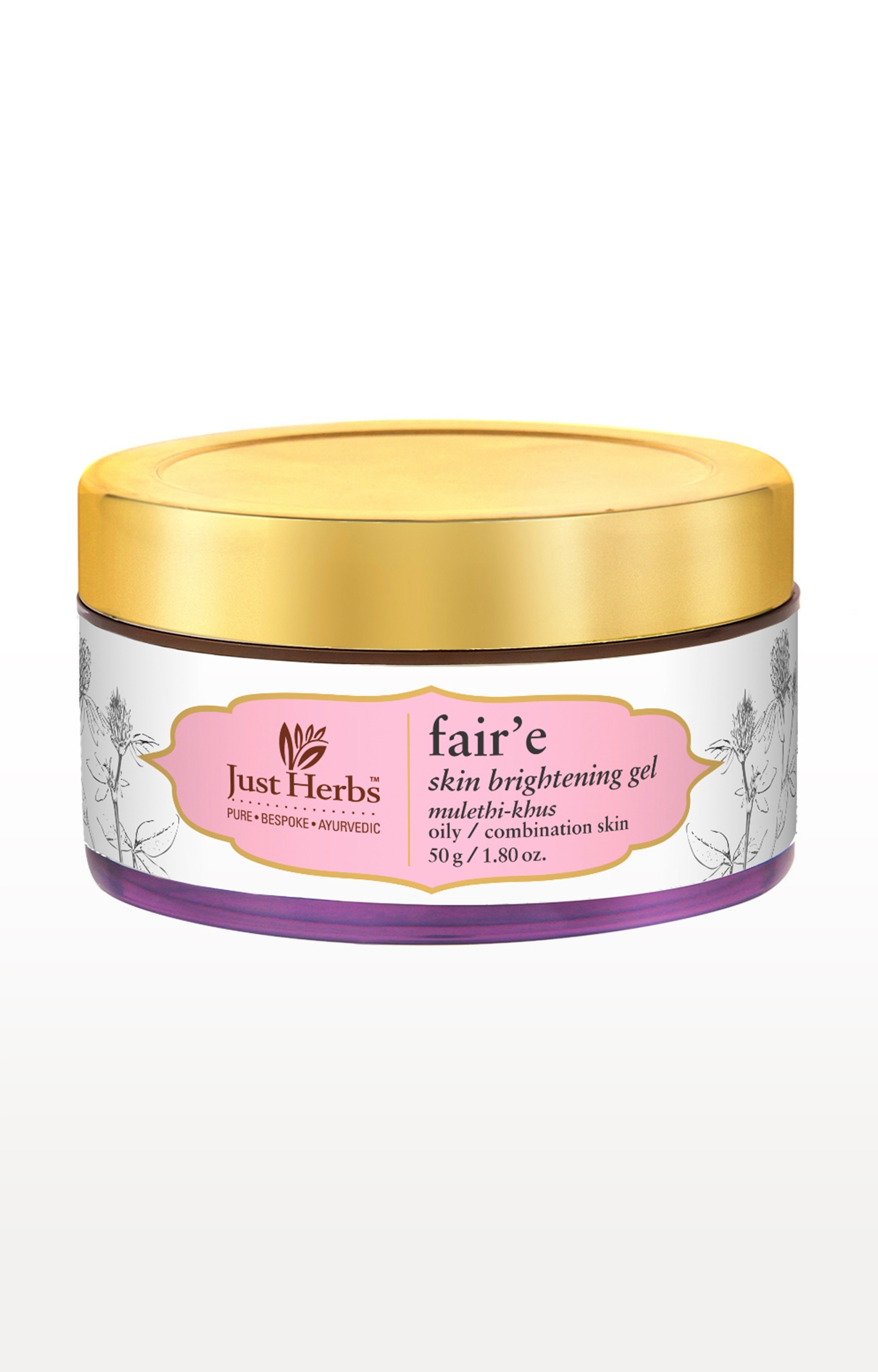 Just Herbs | Fair'e Mulethi-Khus Skin Brightening Gel