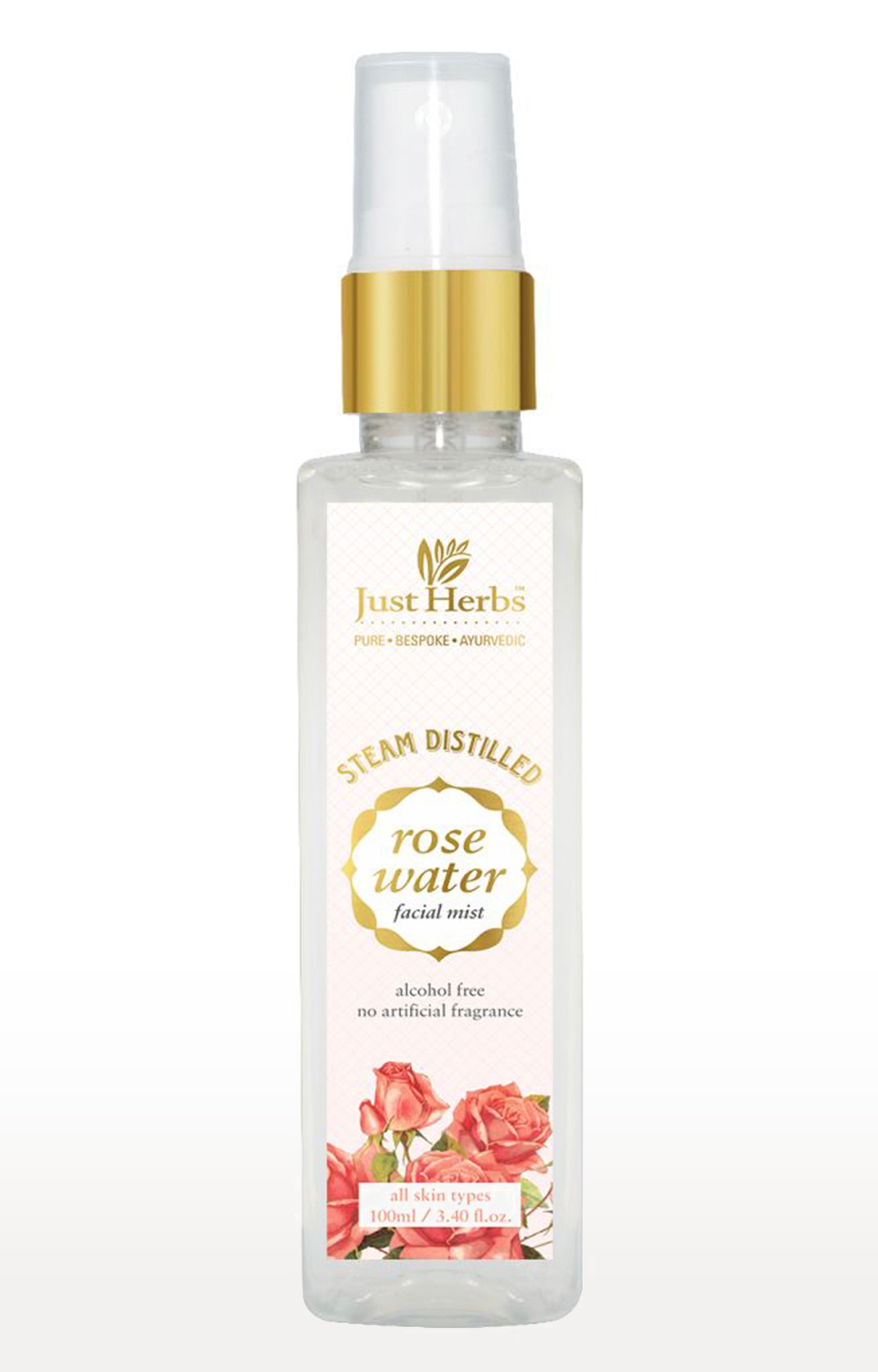 Just Herbs | Steam Distilled Rose Water Facial Mist