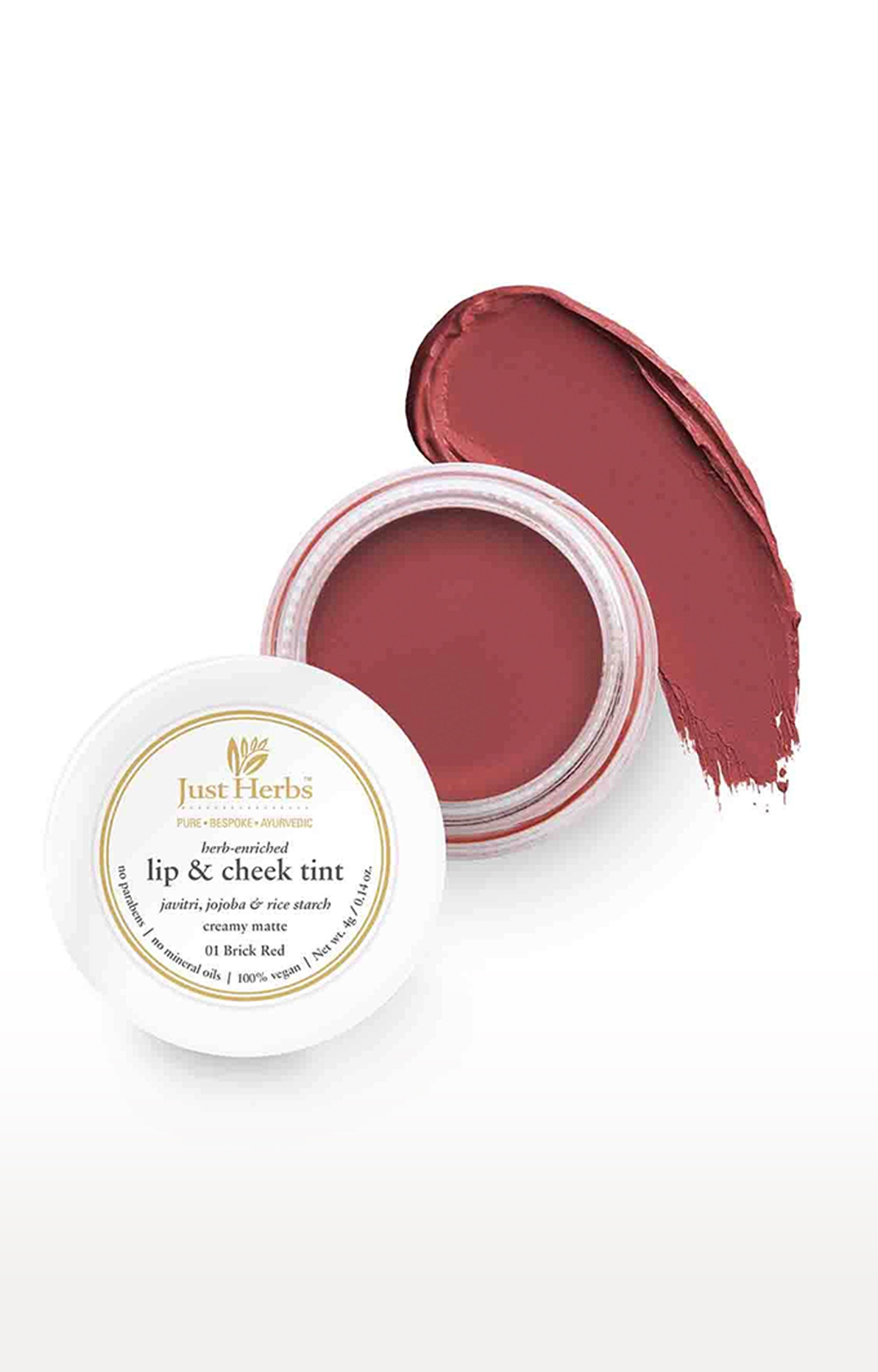 Just Herbs | Just Herbs Lip and Cheek Tint -01 Brick Red