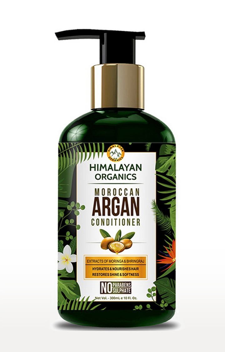 Himalayan Organics Moroccan Argan Oil Conditioner - Hydrating Hair Treatment Therapy - No Parabens & No Sulphate, 300 ml