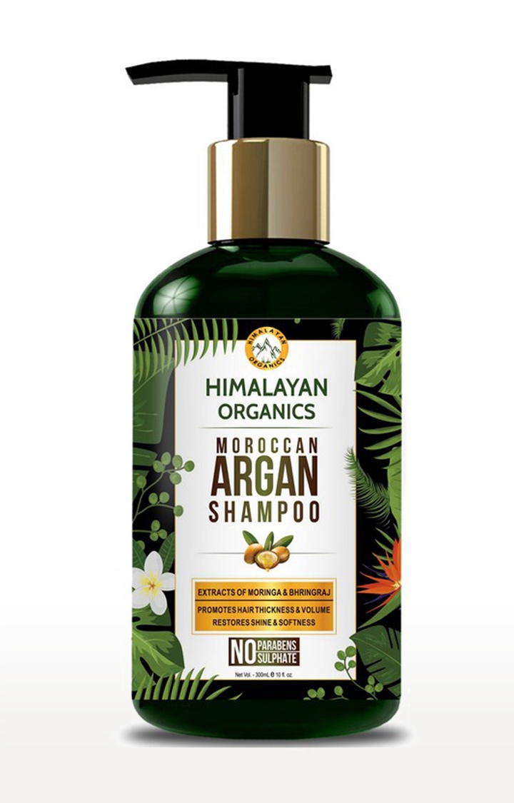 Himalayan Organics | Himalayan Organics Moroccan Argan Oil Shampoo for Hair Growth - No Parabens & No Sulphate, 300 ml
