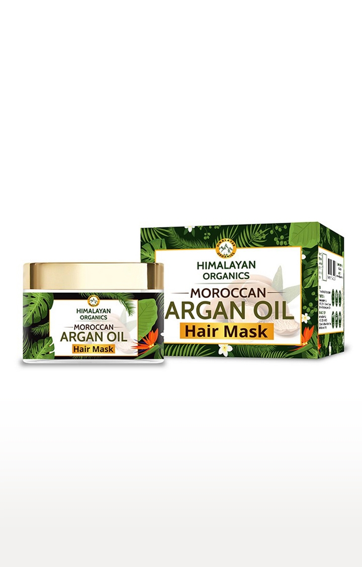 Himalayan Organics | Himalayan Organics Moroccan Argan Oil Hair Mask with Bhringraj | No Parabens & Sulphate, 200 ml