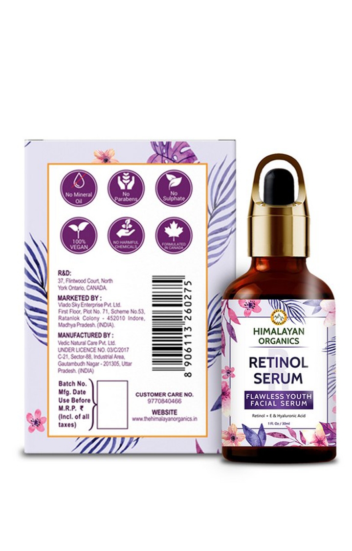 Himalayan Organics | Himalayan Organics Retinol Serum For Face Capture Youth with Hyaluronic Acid and Vitamin C & E, 30 ml 1