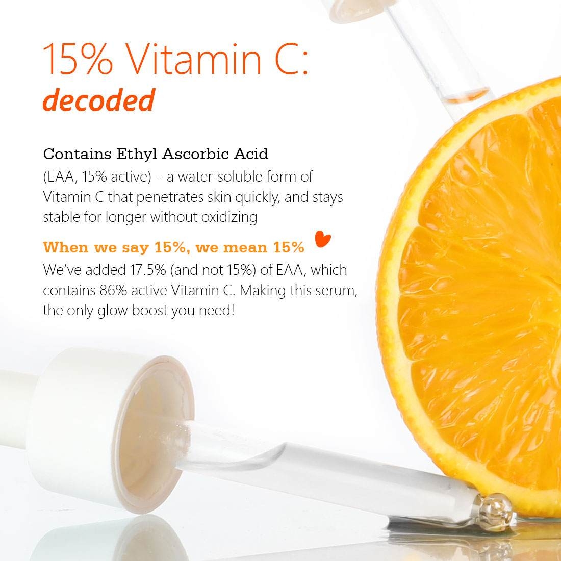 Plum 15% Vitamin C Face Serum with Mandarin | 30 ml