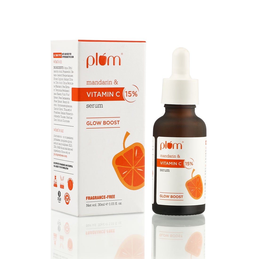 Plum 15% Vitamin C Face Serum with Mandarin | 30 ml