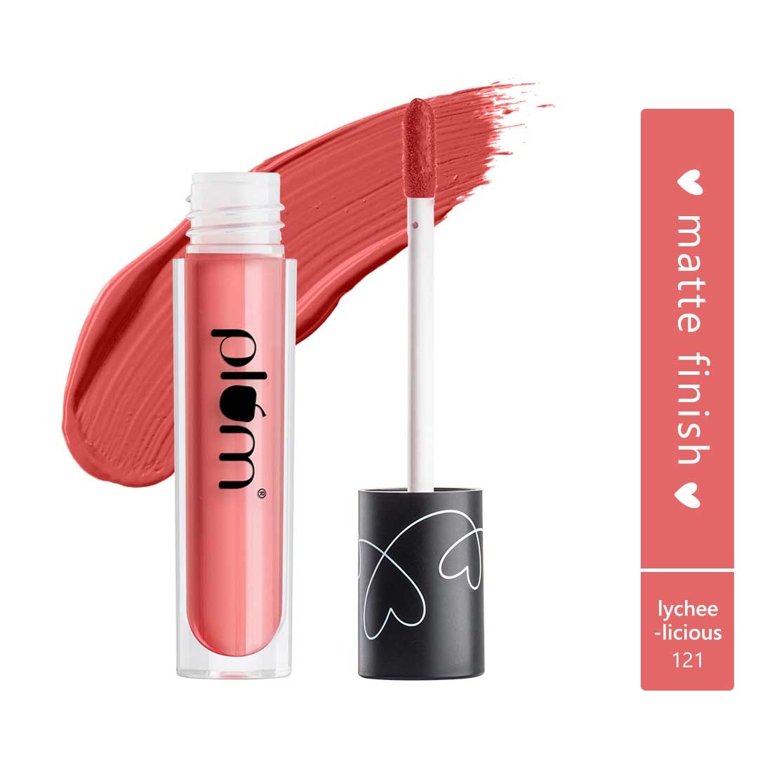 Plum Matte In Heaven Liquid Lipstick | Non-Drying | Smudge-Proof | 100% Vegan & Cruelty Free | Lychee-licious - 121