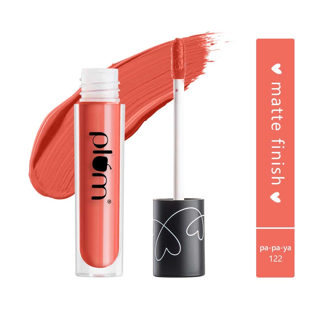 Plum Matte In Heaven Liquid Lipstick | Non-Drying | Smudge-Proof | 100% Vegan & Cruelty Free | Pa-pa-ya - 122