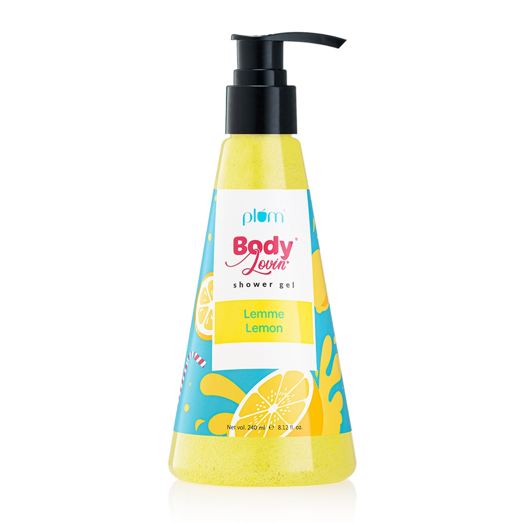 Plum BodyLovin’ Lemme Lemon Shower Gel | Body Wash | All Skin Types | Lemon Fragrance | Non-Drying | Sulphate-Free | 100% Vegan 