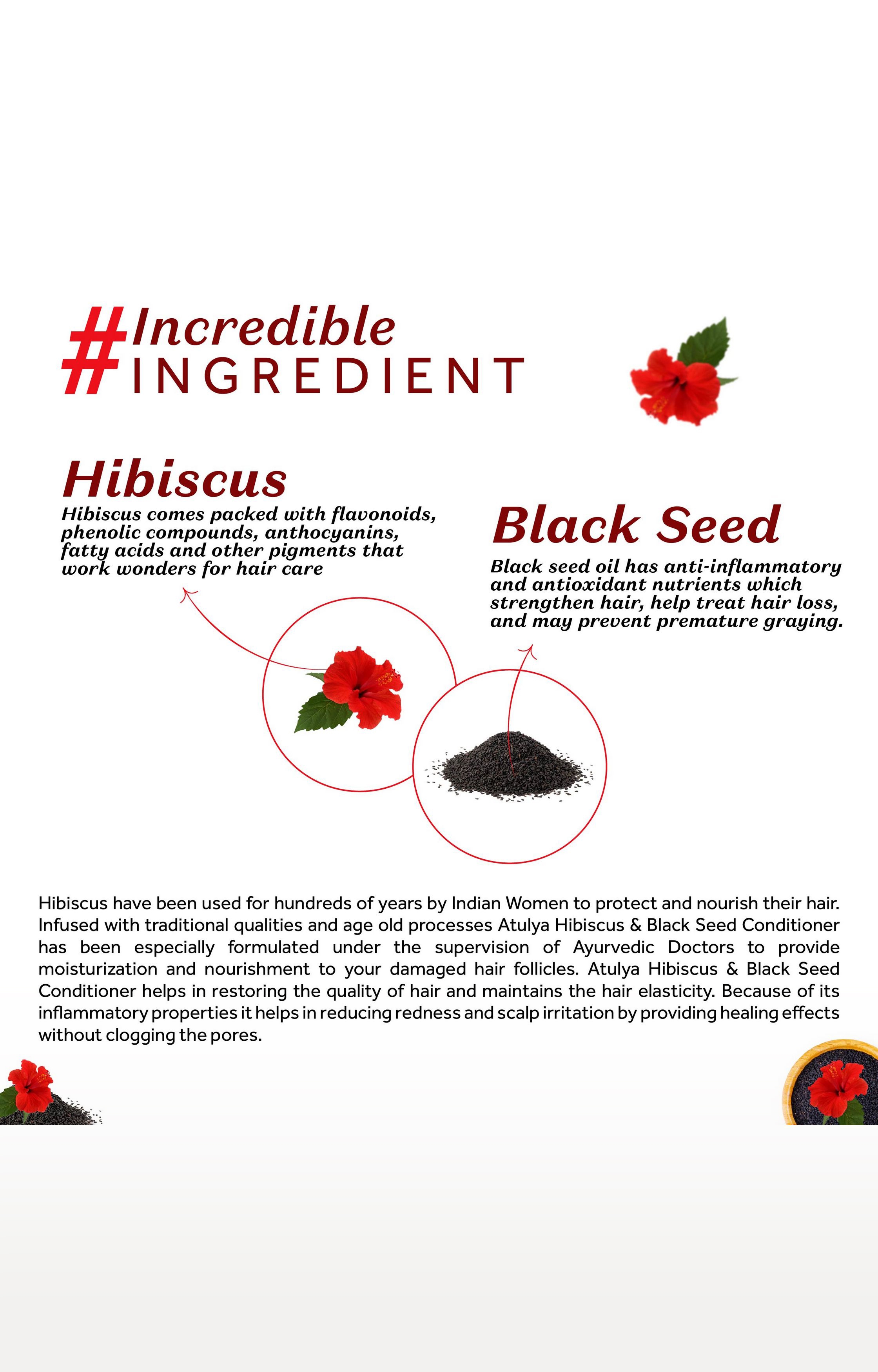 atulya | Atulya Hibiscus & Black Seed Hair Conditioner  3