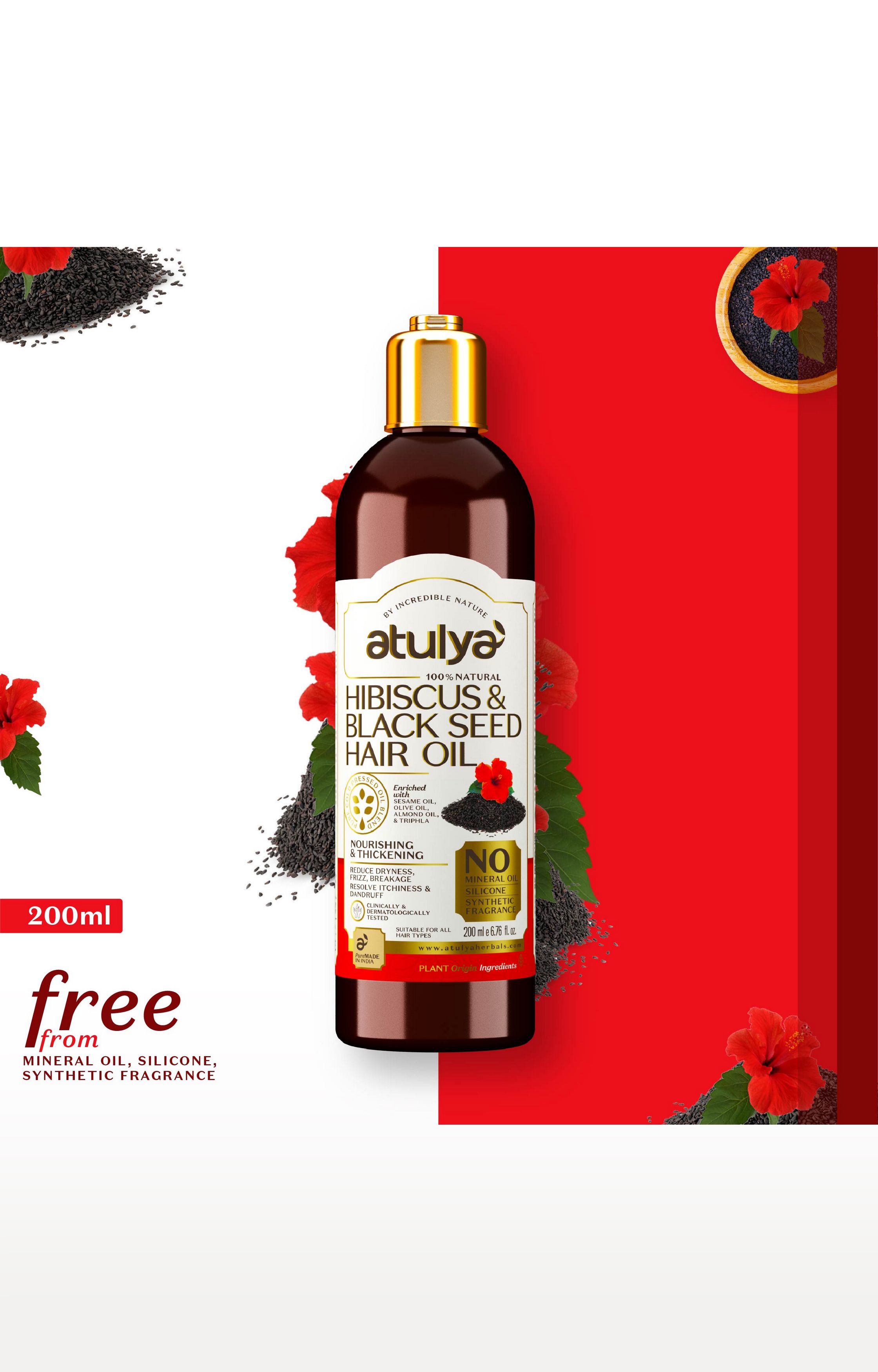 atulya | Atulya Hibiscus & Black Seed Hair Oil 