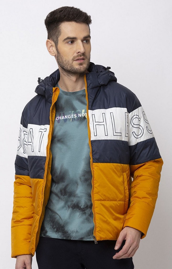 Men's Multi Polyester Quilted Bomber Jackets