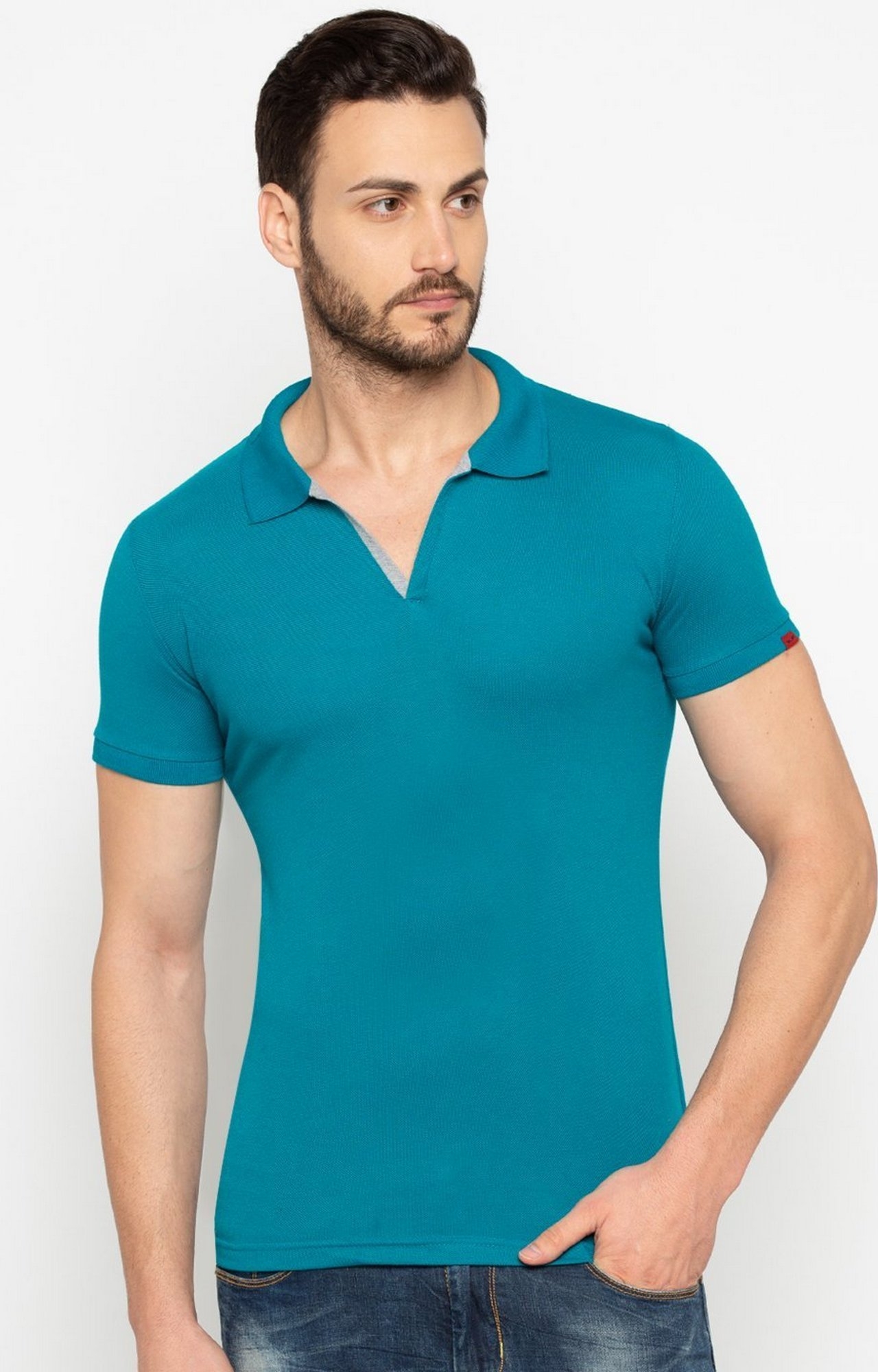 Status Quo | Peacock Green Slim Fit Polo T-Shirt