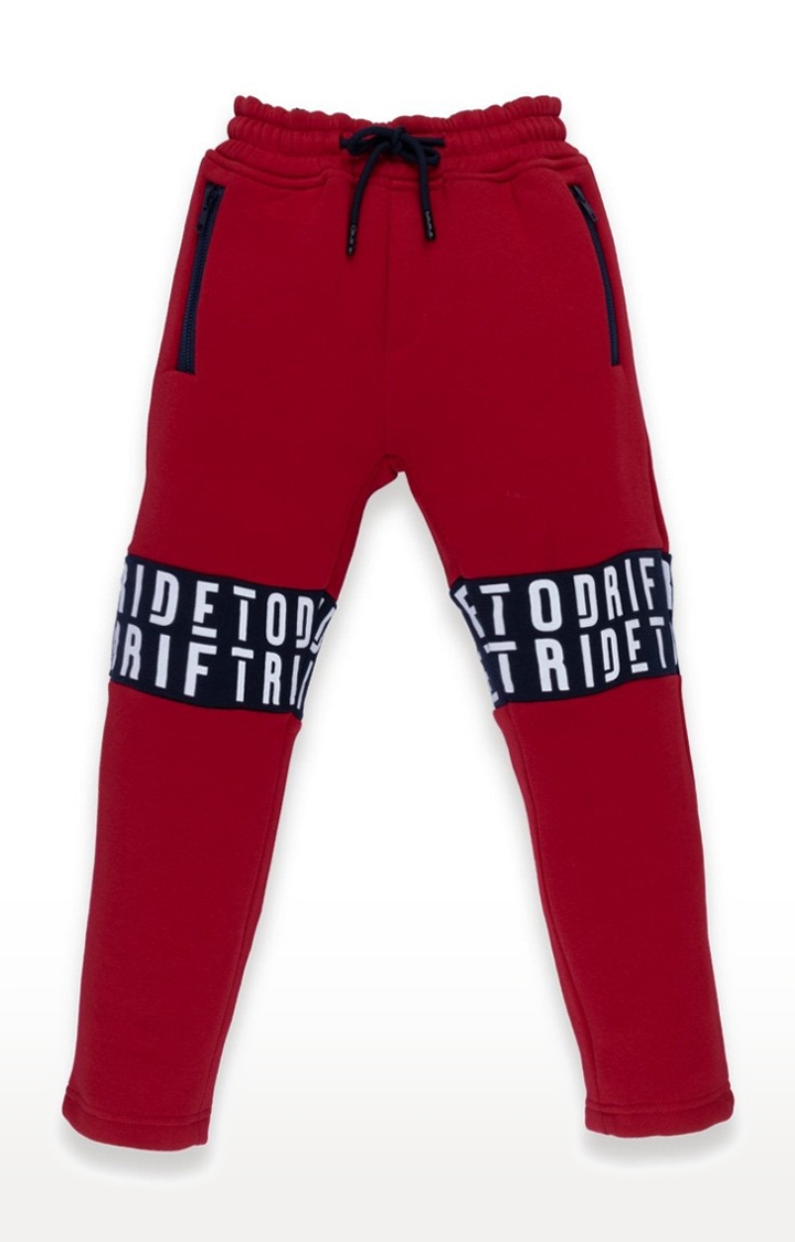 Status Quo | Boy's Red  Trackpants