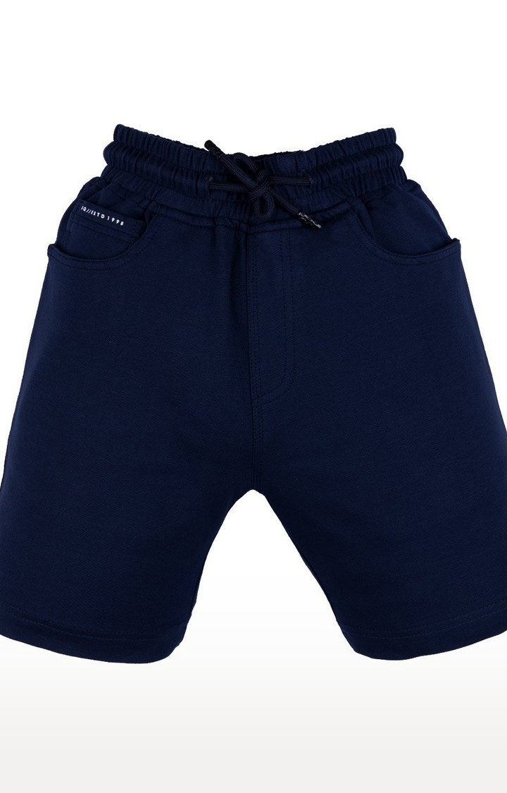 Boy's Blue Printed Shorts