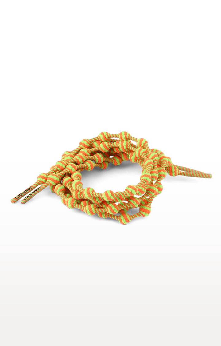 Lotto | Lotto Unisex Candy Cane Knot Neon Orange Shoelace