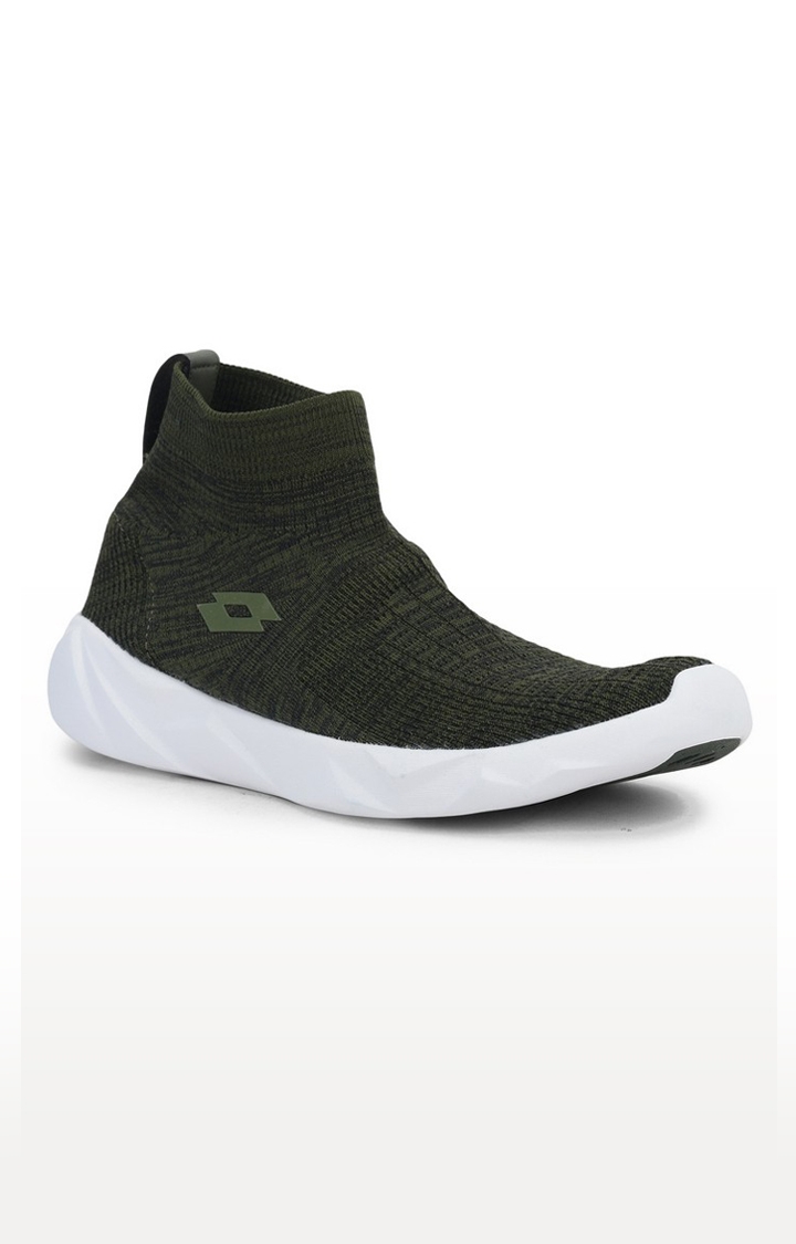Lotto | LOTTO MEN COURT ANKLE OLIVE TRAINING SHOES