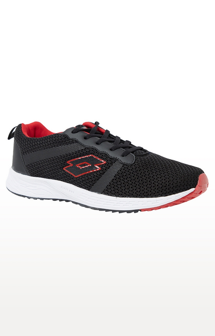 Lotto | LOTTO COURS MEN BLACK/RED RUNNING SHOES