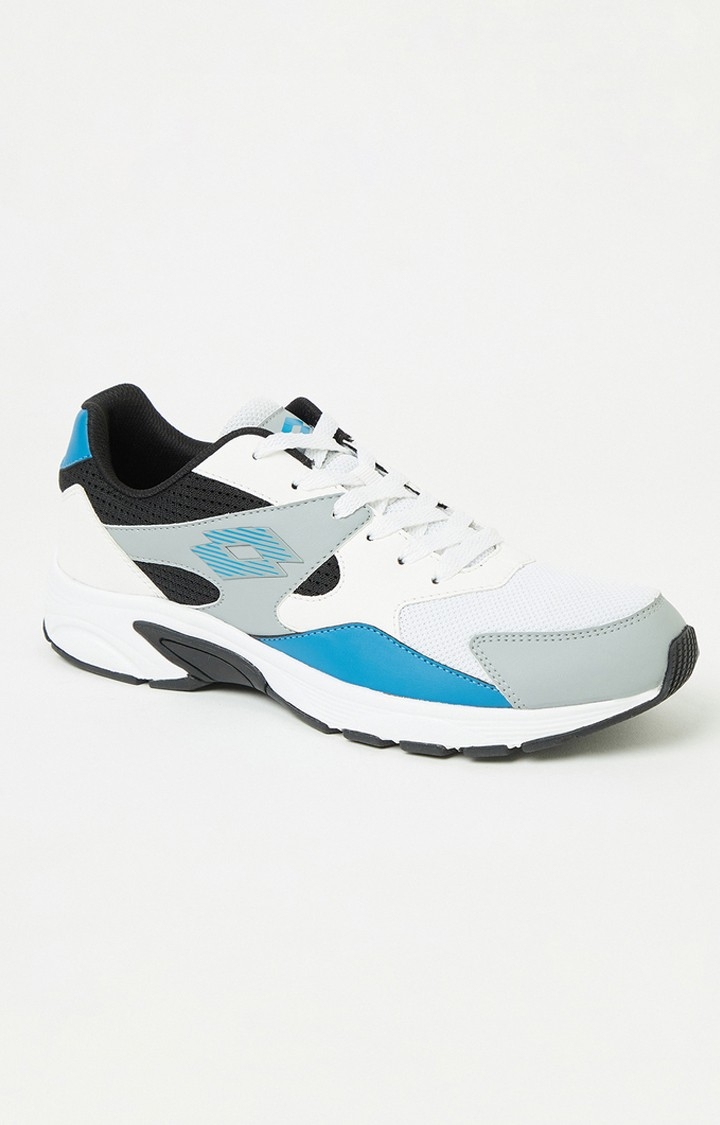 Lotto | LOTTO MEN ALANZO WHITE/GREY/BLUE RUNNING SHOES