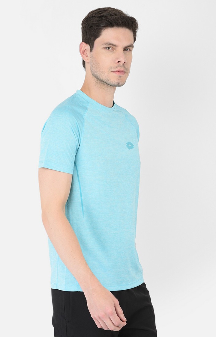 Lotto | Men's Blue Activewear T-Shirts