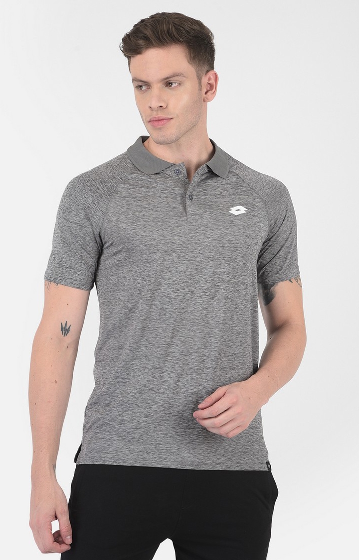 Lotto | Men's Grey Polo T-shirt