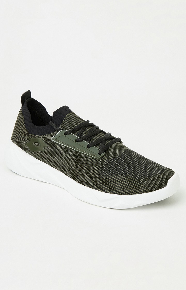 Lotto | LOTTO MEN BREEZE  2.0 OLIVE/BLACK RUNNING SHOES