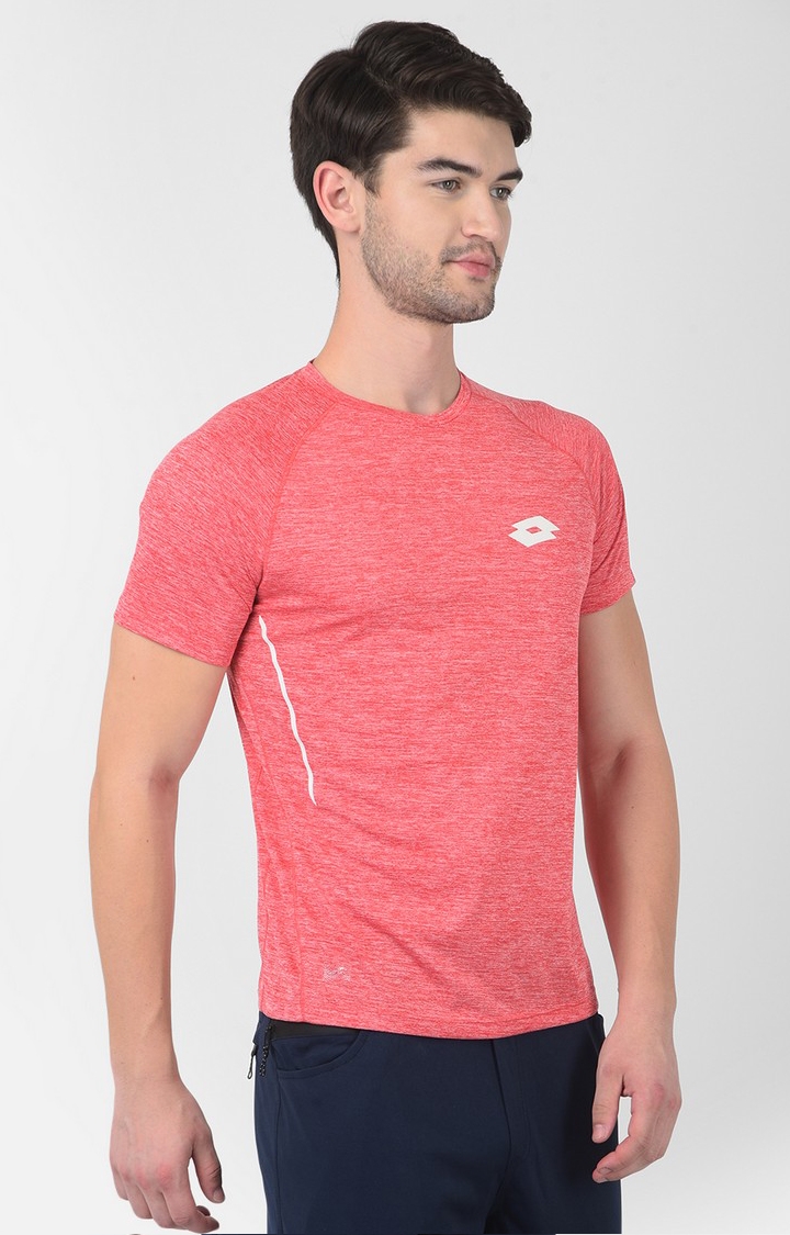 Lotto | Men's Red Activewear T-Shirts