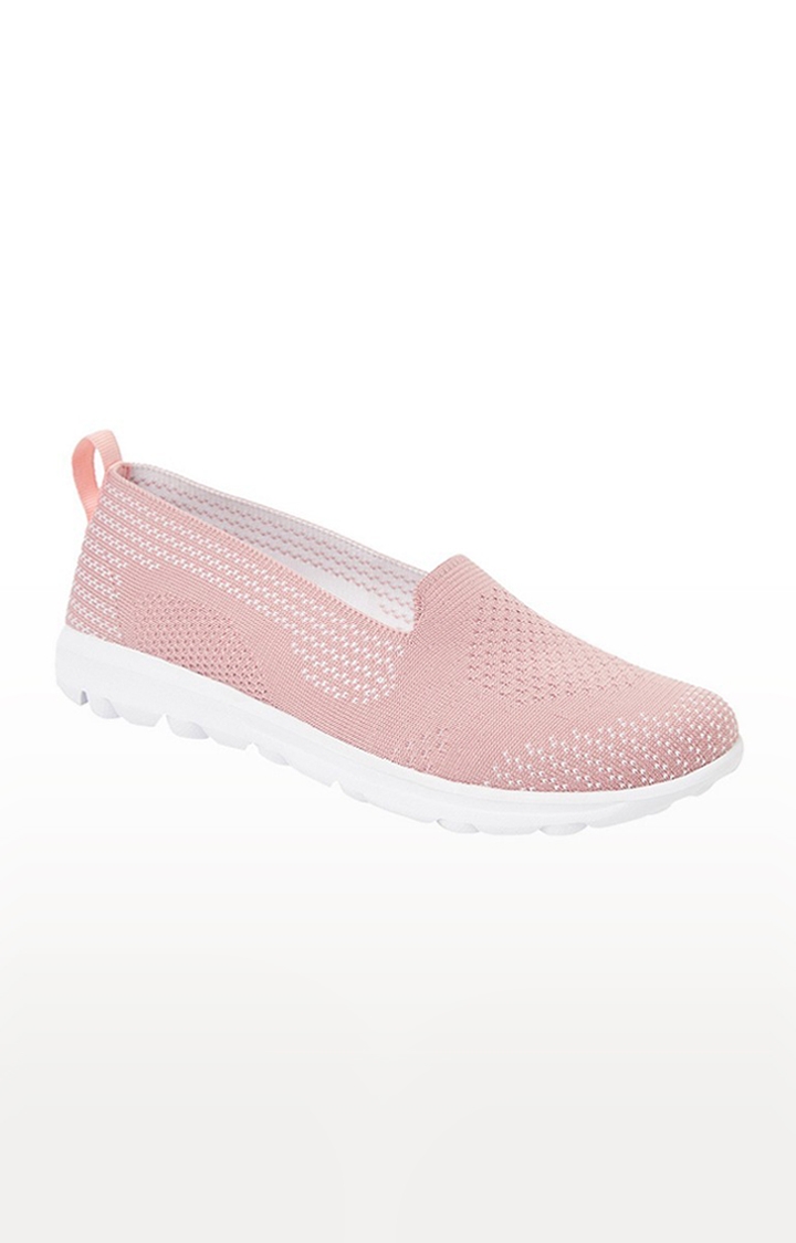 Women's Pink Casual Slip-ons