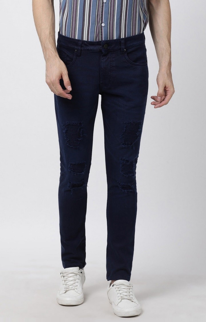 Blue Saint | Skinny Fit Highly Distressed Stretchable Jeans